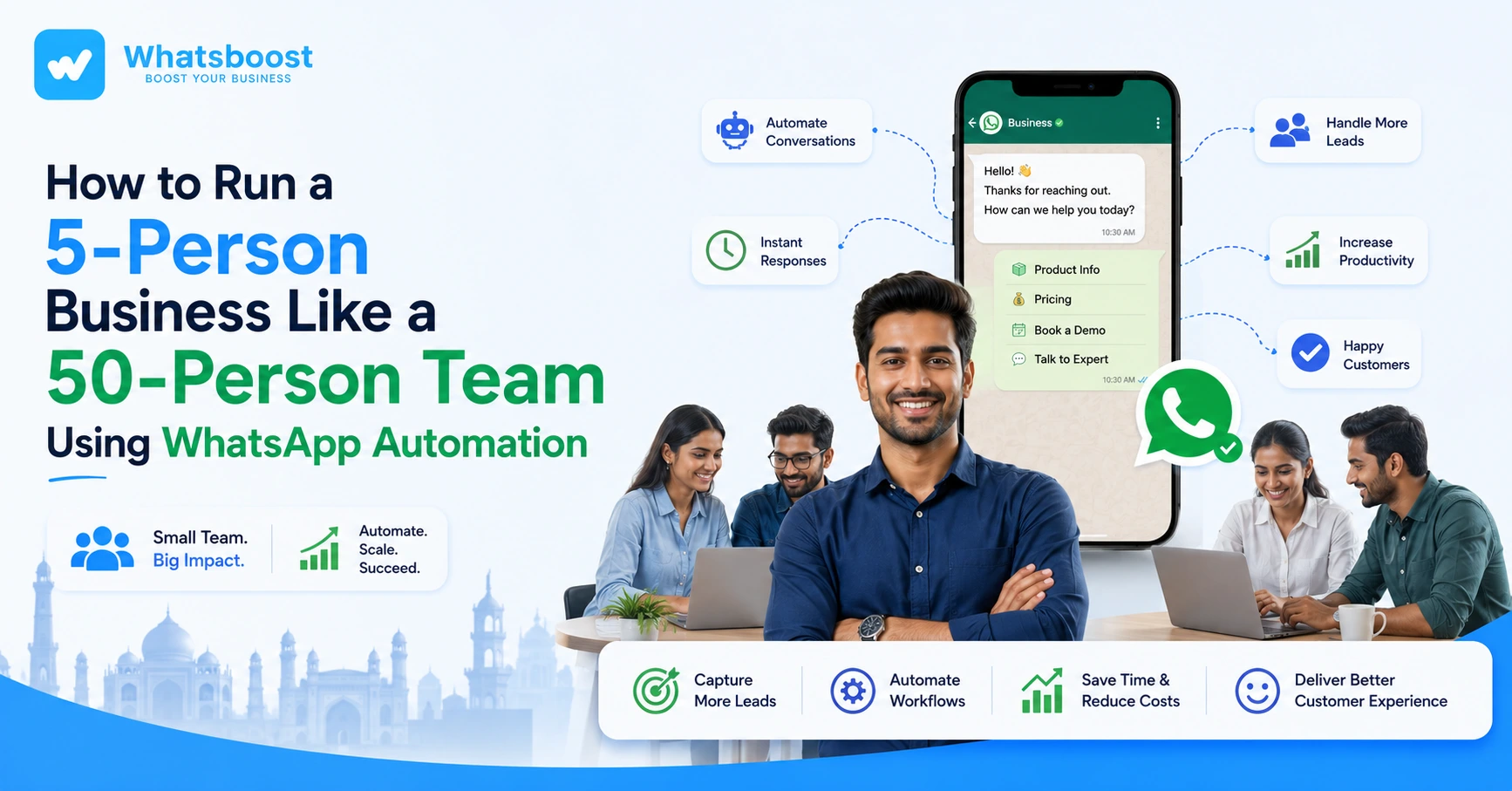 How to Run a Small Business Like a 50-Person Team Using WhatsApp Automation (2026 Guide)