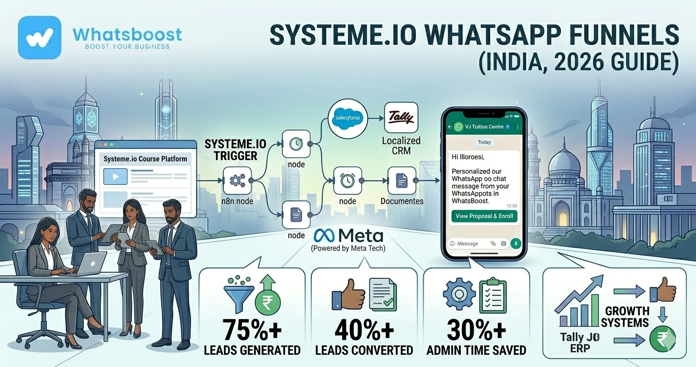 How Systeme.io Users Automate Course Launch Funnels on WhatsApp (2026 Guide)