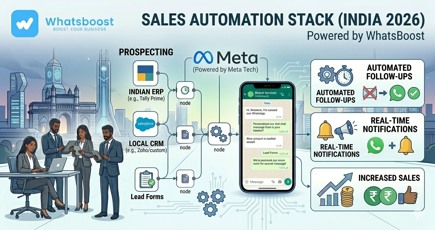Modern WhatsApp Sales Automation Stack for Businesses in 2026 (CRM + Follow-Ups + Notifications)