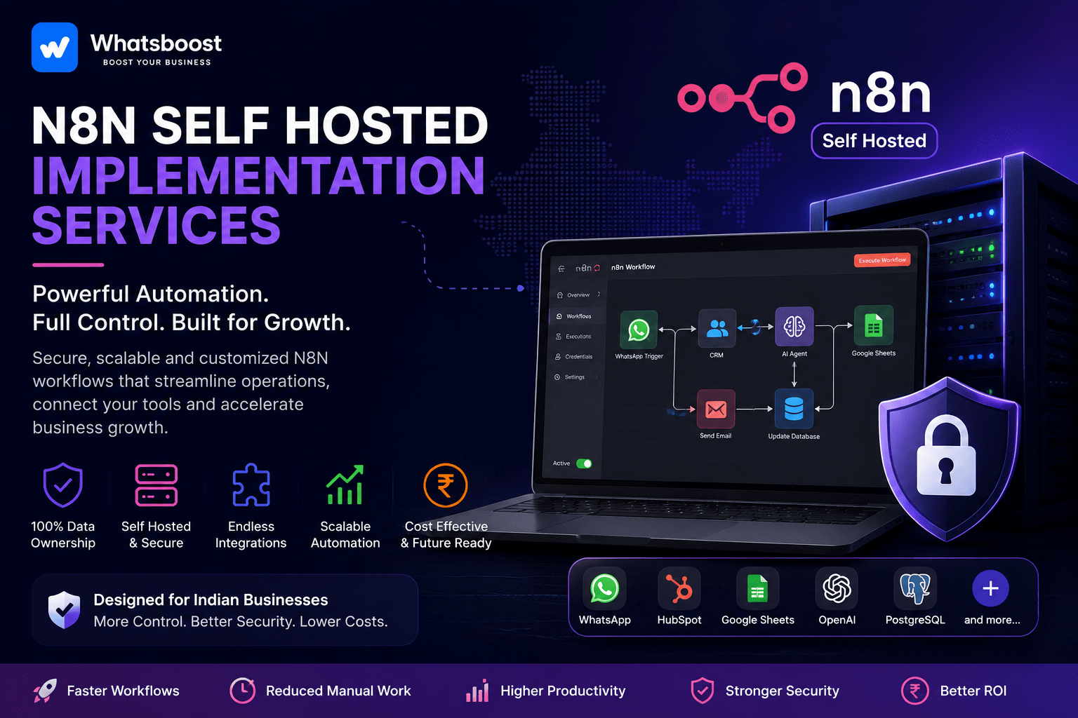 N8N Self Hosted Implementation Services for Indian Businesses