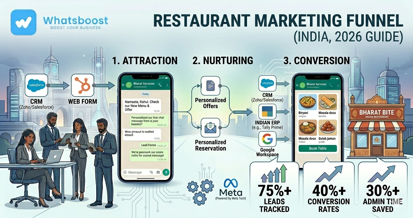 How to Build a Complete Restaurant Marketing Funnel Using WhatsApp Automation (2026 Guide)