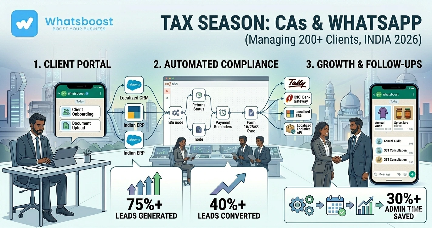 How Chartered Accountants Are Using WhatsApp Automation to Manage 200+ Clients During Tax Season