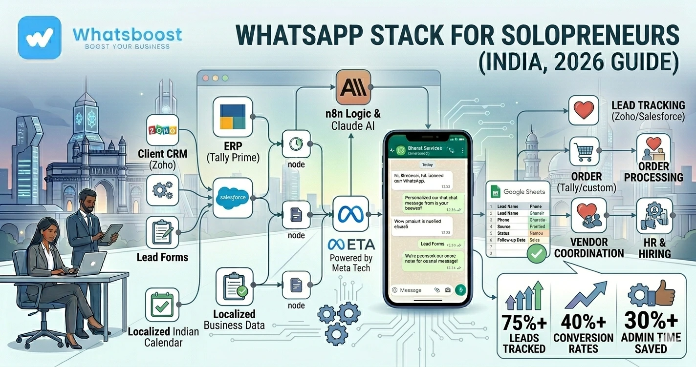 The WhatsApp Automation Stack for a One-Person Digital Marketing Agency How Solopreneurs Handle Client Work Without Drowning in Messages