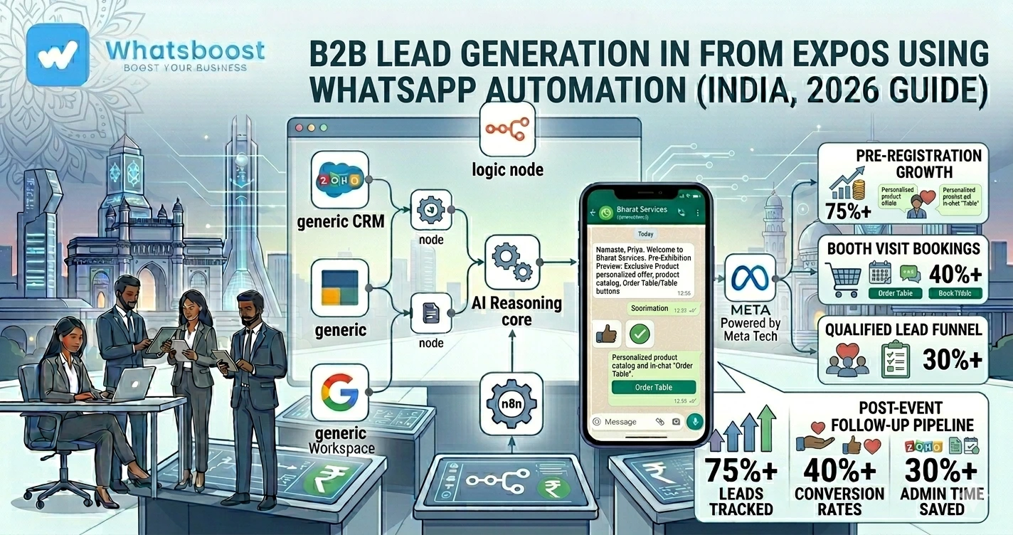 How to Generate B2B Leads From Expos Using WhatsApp Automation