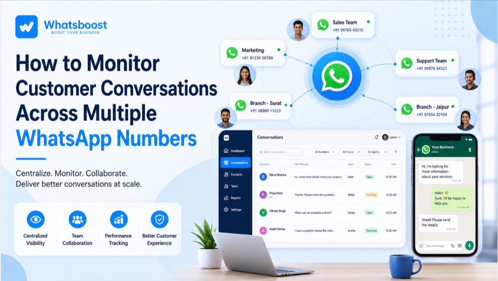 How to Monitor Customer Conversations Across Multiple WhatsApp Numbers