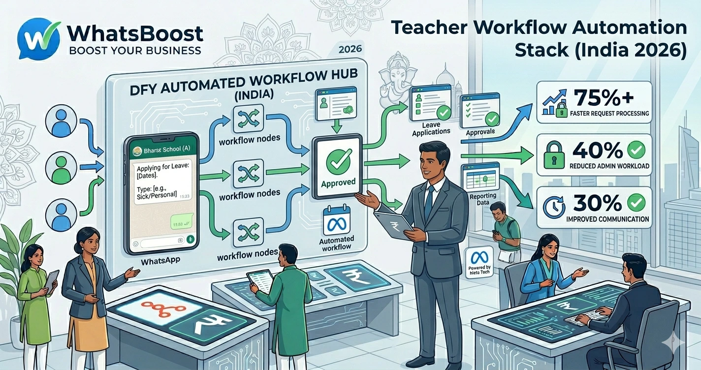 Automating Teacher Requests, Leave Applications, and Approvals Using WhatsApp