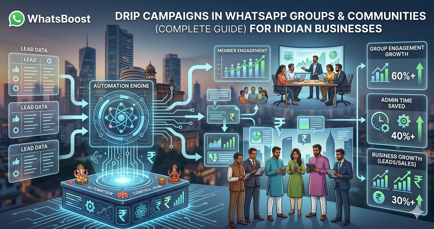 Drip Campaigns in WhatsApp Groups and Communities: Complete Automation Guide by WhatsBoost