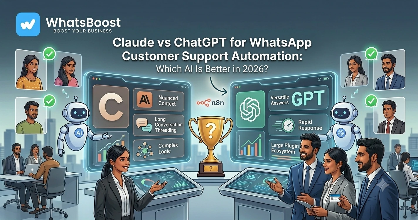 Claude vs ChatGPT for WhatsApp Customer Support Automation: Which AI Is Better in 2026?