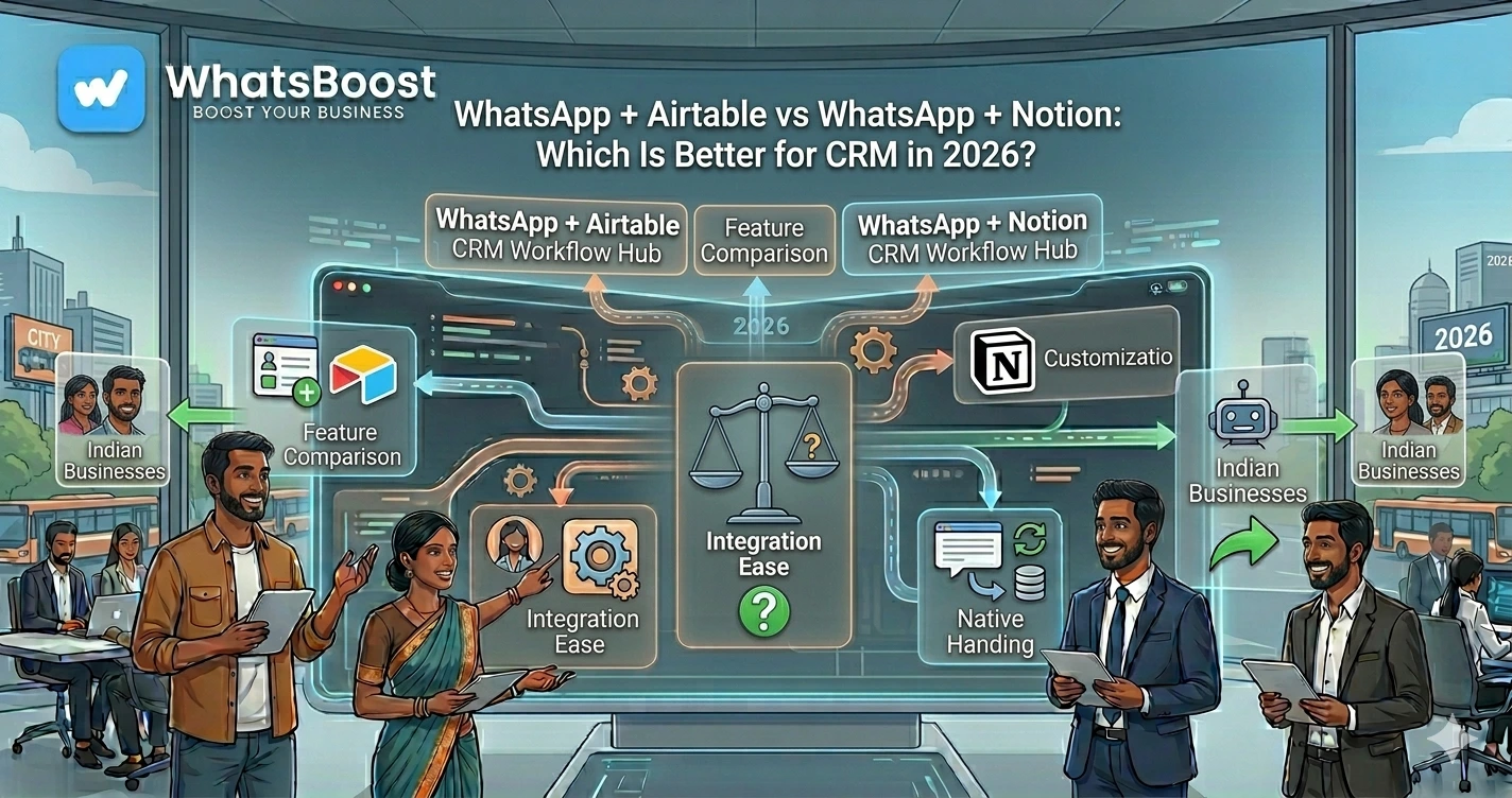 WhatsApp + Airtable vs WhatsApp + Notion: Which Is Better for CRM in 2026?