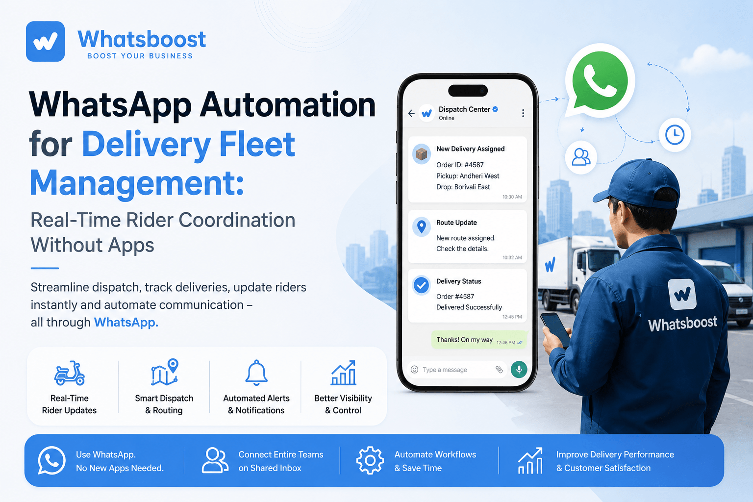 WhatsApp Automation for Delivery Fleet Management: Real-Time Rider Coordination Without Apps