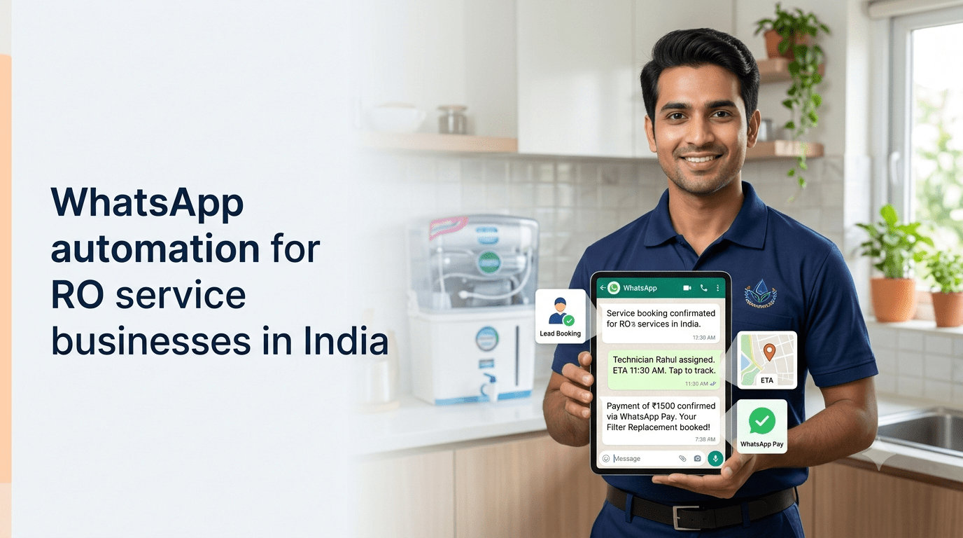RO Service Business Ke Liye WhatsApp Automation Kaise Use Karein