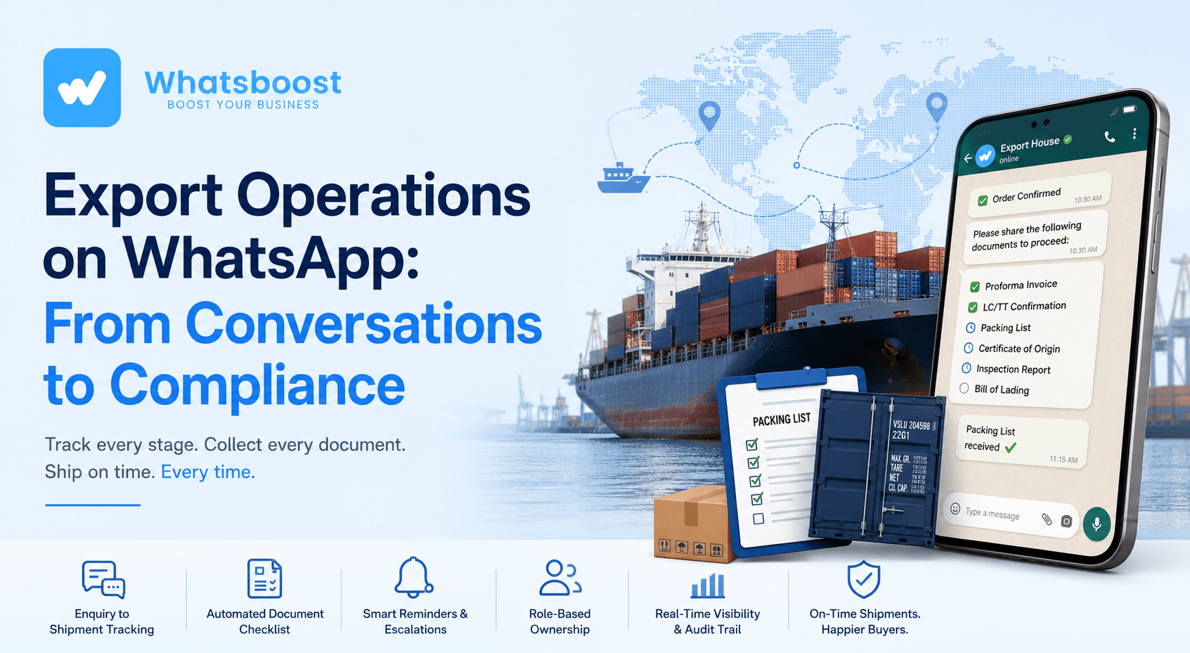 WhatsApp CRM for Export Houses: From Buyer Enquiry to Document Follow-Up