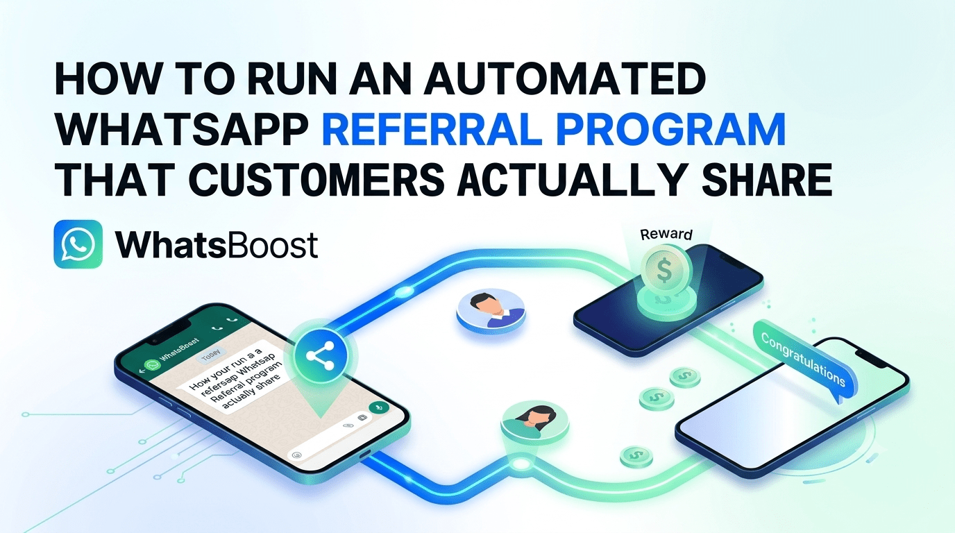 How to Run an Automated WhatsApp Referral Program That Customers Actually Share
