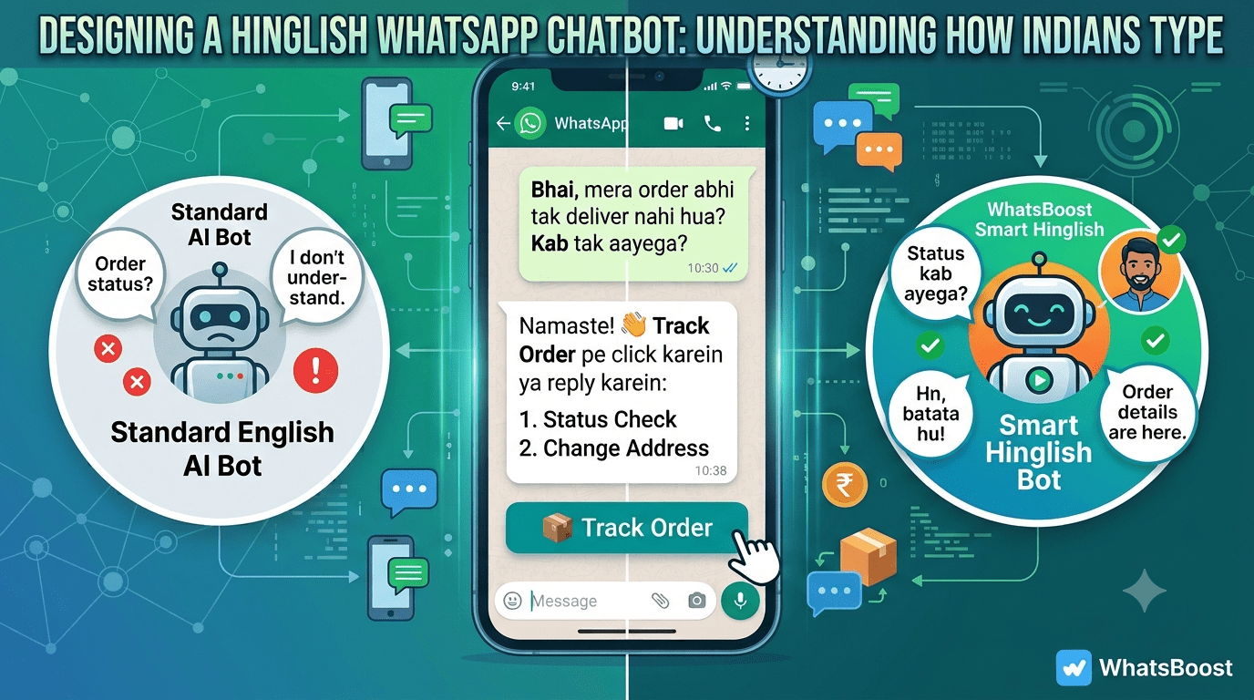How to Design a Hinglish WhatsApp Chatbot That Understands How Indians Actually Type